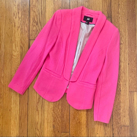 H&M Jackets & Blazers - H&M Hot Pink Blazer sz 6
